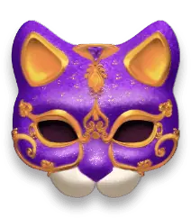 mask carnival h purple