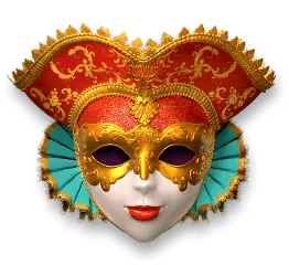 mask carnival h red